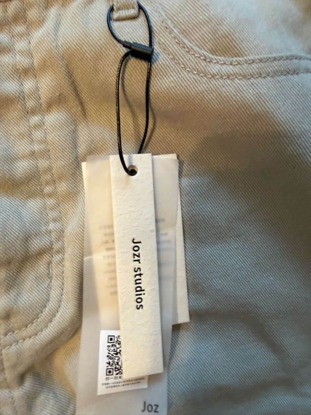 High-Rise Stone Straight-Leg Trousers - Picture 2 of 6